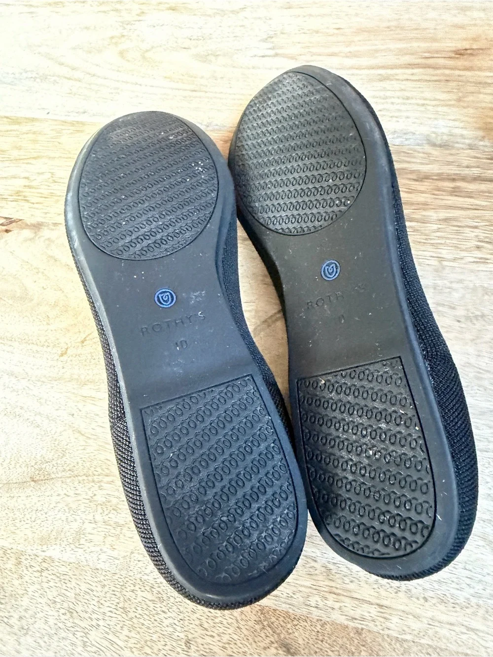 Rothy's Black Knit Slip-On Flats